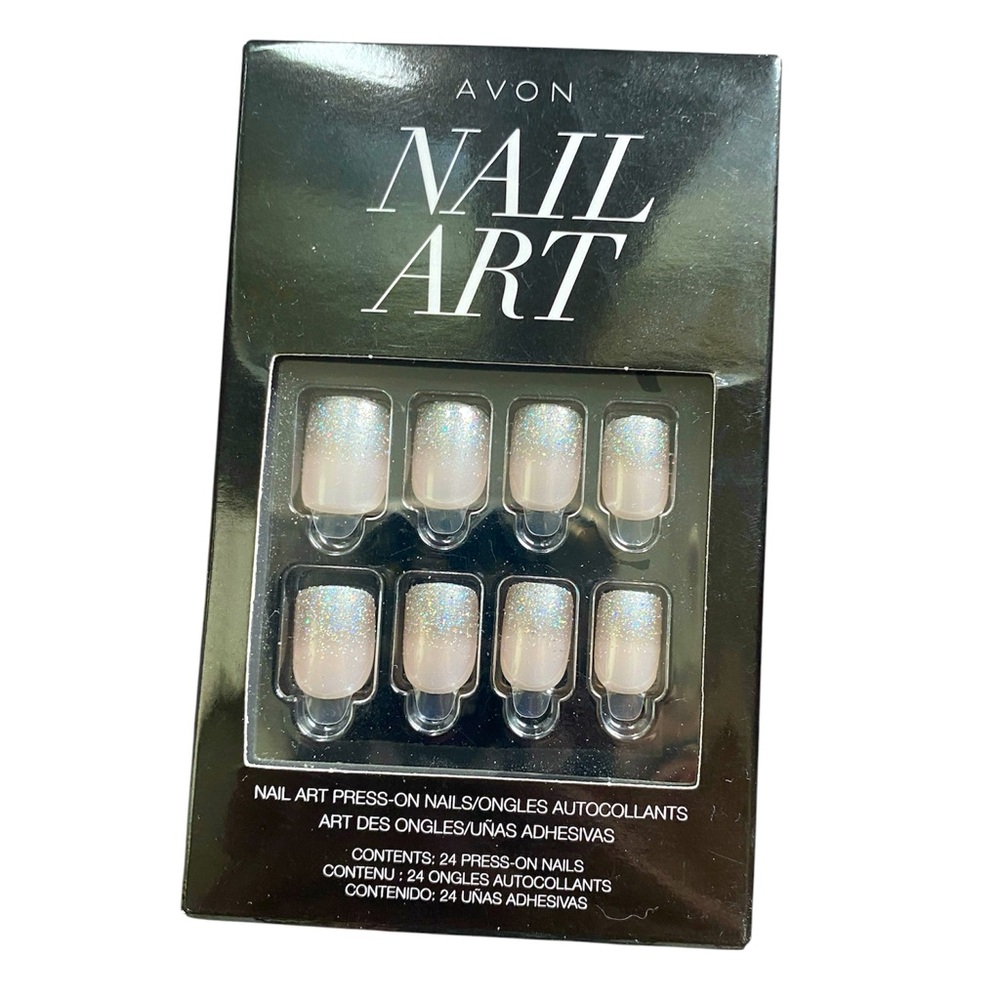 2/$15 Avon Nail Art Press On Nails in Stardust New
